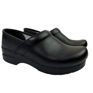 Dansko Professional Clogs Leather Black Box 006020202 Womens Size EU 37 US 6.5-7